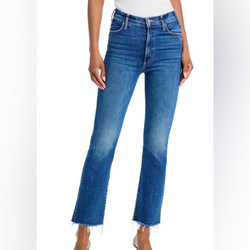 MOTHER women’s The Hustler ankle fray jeans. Size 27